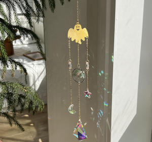 Vente chaude cristal pierre suncatchers fenêtre chambre décoration étoile lune <span class=keywords><strong>arbre</strong></span> <span class=keywords><strong>de</strong></span> vie carillons éoliens décor à la maison attrape-soleil - Product Image 2