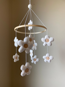 Recién Nacido suave canción <span class=keywords><strong>de</strong></span> <span class=keywords><strong>cuna</strong></span> colgante Boho floral Margarita Rosa juguete hecho a mano bebé <span class=keywords><strong>cuna</strong></span> móvil <span class=keywords><strong>para</strong></span> bebés niñas - Product Image 4