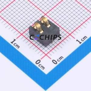 GT-BTP30002-0350B-019A Blade/Spring Contact Battery Connector SMD,P=3mm Connector Spring Contact Type 3mm 2P Vertical Mount - Product Image 1