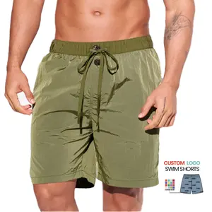 Shorts de algodão e linho casual com cordão de 7 polegadas para homens, shorts de praia para verão e verão