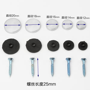 Clavos Decorativos para Espejos, Tornillos Autoperforantes de Acero Inoxidable, Tapas de Fijación para Paredes, para Vidrio, Carteleras, Láminas Acrílicas - Product Image 5