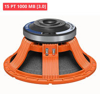 Haut-parleur professionnel Sweton 15 pouces pour basses moyennes, puissance de programme 2000W, 45-3200Hz, sensibilité 95dB, sortie élevée, impédance 8 Ohm, ferrite