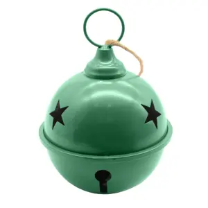 14 Inch Christmas Bell Christmas Indoor And Outdoor Accessories Metal Holiday Home Decorations Iron Hanging Ball Bells