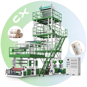 ABC phim thổi máy nhiều lớp <span class=keywords><strong>coextrusion</strong></span> nhà kính mulch nhựa PE tốc độ cao đôi thổi phim máy - Product Image 1