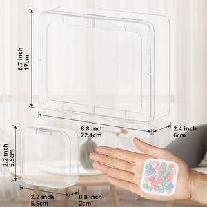Caja organizadora <span class=keywords><strong>de</strong></span> cuentas, 31 piezas <span class=keywords><strong>Organizadores</strong></span> <span class=keywords><strong>de</strong></span> Cuentas pequeñas y estuches <span class=keywords><strong>de</strong></span> plástico <span class=keywords><strong>de</strong></span> almacenamiento Mini cajas <span class=keywords><strong>de</strong></span> contenedores <span class=keywords><strong>de</strong></span> almacenamiento <span class=keywords><strong>de</strong></span> cuentas transparentes <span class=keywords><strong>con</strong></span> <span class=keywords><strong>tapa</strong></span> - Product Image 2