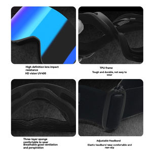 แว่นตาสกีแม่เหล็กสองชั้นป้องกันฝ้า ดีไซน์ใหม่ทันสมัย แว่นตากันลมสำหรับกีฬากลางแจ้ง - Product Image 3