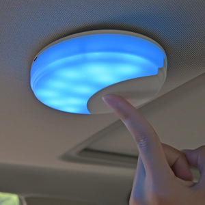 PUERXIN — <span class=keywords><strong>plafonnier</strong></span> led universel Double couleur pour <span class=keywords><strong>voiture</strong></span>, lumière d'ambiance, éclairage d'intérieur tactile, USB, disponible en blanc ou en <span class=keywords><strong>bleu</strong></span> - Product Image 2
