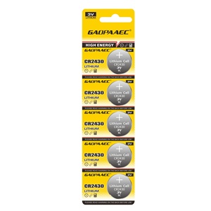 Vente flash - Batterie bouton au lithium CR2032 3V 5V <span class=keywords><strong>pas</strong></span> chère pour montre <span class=keywords><strong>2032</strong></span> LiMno2 - Product Image 1