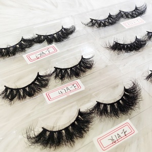 22mm 18mm 3D Mink Eyelashes Strip Long Wispy Lashes Free Lash Box Fluffy Short Natural Mink Lash 20mm Eyelashes Vendor