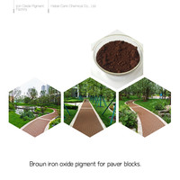 Oxyde de fer brun colorant efficace pour asphalte ciment brique et revêtement de peinture de chaussée sur papier plastique caoutchouc
