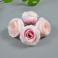 Roses artificielles en soie en gros, décorations murales de haute qualité, petites roses, fleurs de mariage, tête de fleur, Saint-Valentin, fait main, moderne