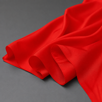 Tissu en taffetas 100% polyester à texture soyeuse, teint uni, tissé, résistant aux taches, matière de doublure pour la décoration intérieure de luxe