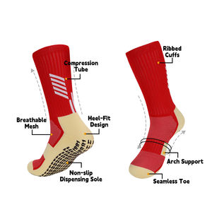 OEM disponible antideslizante deportes transpirable equipo atlético agarre fútbol calcetines multi-estilo para la temporada de primavera al por mayor inferior - Product Image 6
