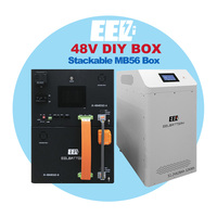Boîtier de batterie vertical DIY 48V MB56, grande capacité 628Ah, kit DIY avec BMS JK V19 300A et écran 4,3 pouces pour cellules MB56, boîtier vide