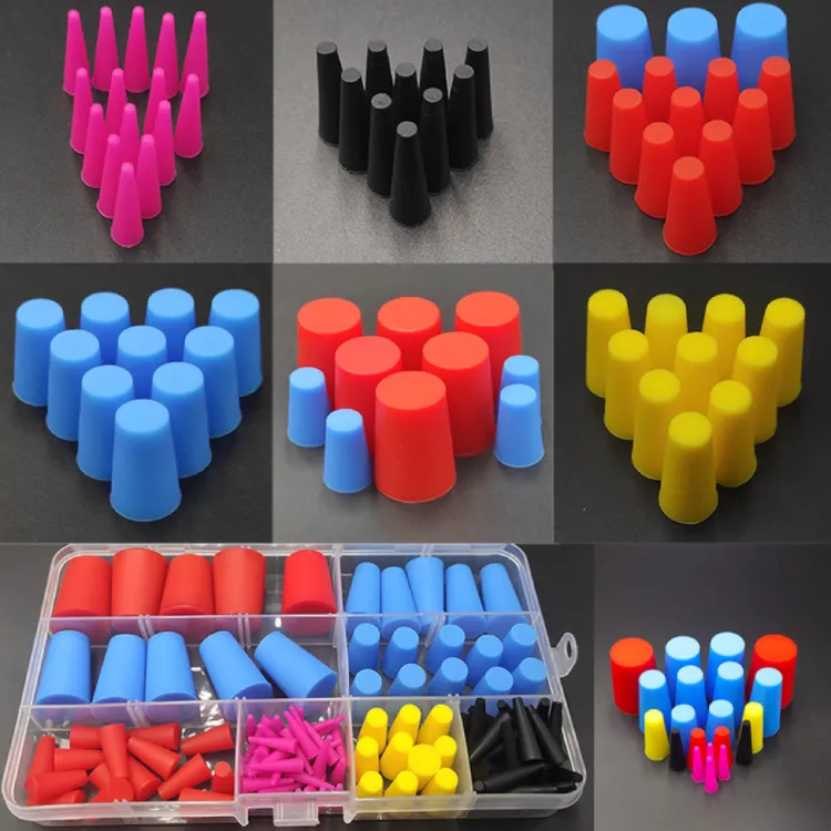 High Temperature Spraying Masking Protective Customized Silicone Pull Plug And Cap Rubber Bungs