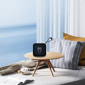 Mini détecteur de gaz 3-en-1 avec moniteur PM2.5, port Type-C, 800 mAh, ABS blanc, pour la mesure de la température et de l'humidité domestique - Product Image 6