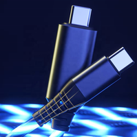 Cable USB C con Luz LED Visible de Carga Rápida, Cable USB con Luz LED de 20W PD para iPhone 15, Samsung, Huawei