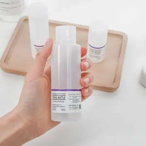 Bouteille à clapet, bouteille cosmétique à presser, bouteille en plastique pour nettoyant visage, bouteille pour tonique, bouteille pour lotion hydratante - Product Image 2