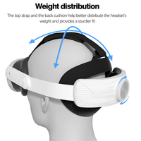 Pour les accessoires de lunettes VR bandeau réglable pour Meta Quest3 bandeau de remplacement Portable
