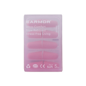 ที่อุดหูโฟมตัดเสียงรบกวน EARMOR ระดับพรีเมียม สำหรับการนอนหลับ 36dB SNR แบบคืนตัวช้า สำหรับการเดินทางและการเรียน 5 คู่/กล่อง - Product Image 1