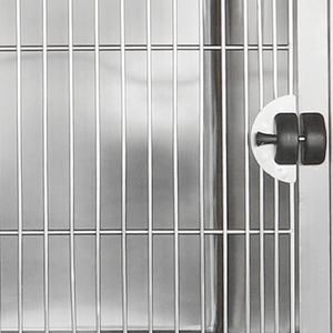 Gabbia in acciaio di coniglio all'interno degli angoli arrotondati per animali domestici gabbia in acciaio di coniglio dimensioni su misura fornitura di fabbrica nuova gabbia in acciaio di coniglio - Product Image 4