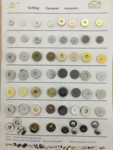 Bottone magnetico a scatto in metallo con magnete forte rotondo Flatback con Logo personalizzato
