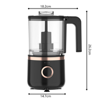 Hachoir à aliments sans fil 42923 USB Chargement de cuisine électrique Hachoir à fruits, oignons et légumes Hachoir à viande Mini robot de cuisine en plastique
