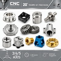 Pièces mécaniques de haute précision usinées sur commande par CNC 5 axes en laiton et acier inoxydable, composants mécaniques usinés par électroérosion à fil