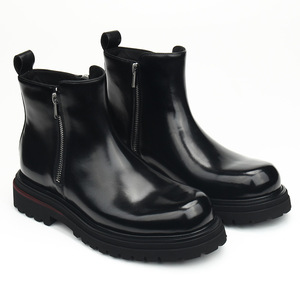 Chaussures en cuir véritable pour hommes, de haute qualité, personnalisées, élégantes, décontractées, formelles, à enfiler, antidérapantes, respirantes, confortables, pour l'automne - Product Image 1