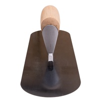 MAXMAN OEM/ODM Herramientas de Albañilería, Paleta de Acero al Carbono con Extremo Redondo, Paletas para Enlucido