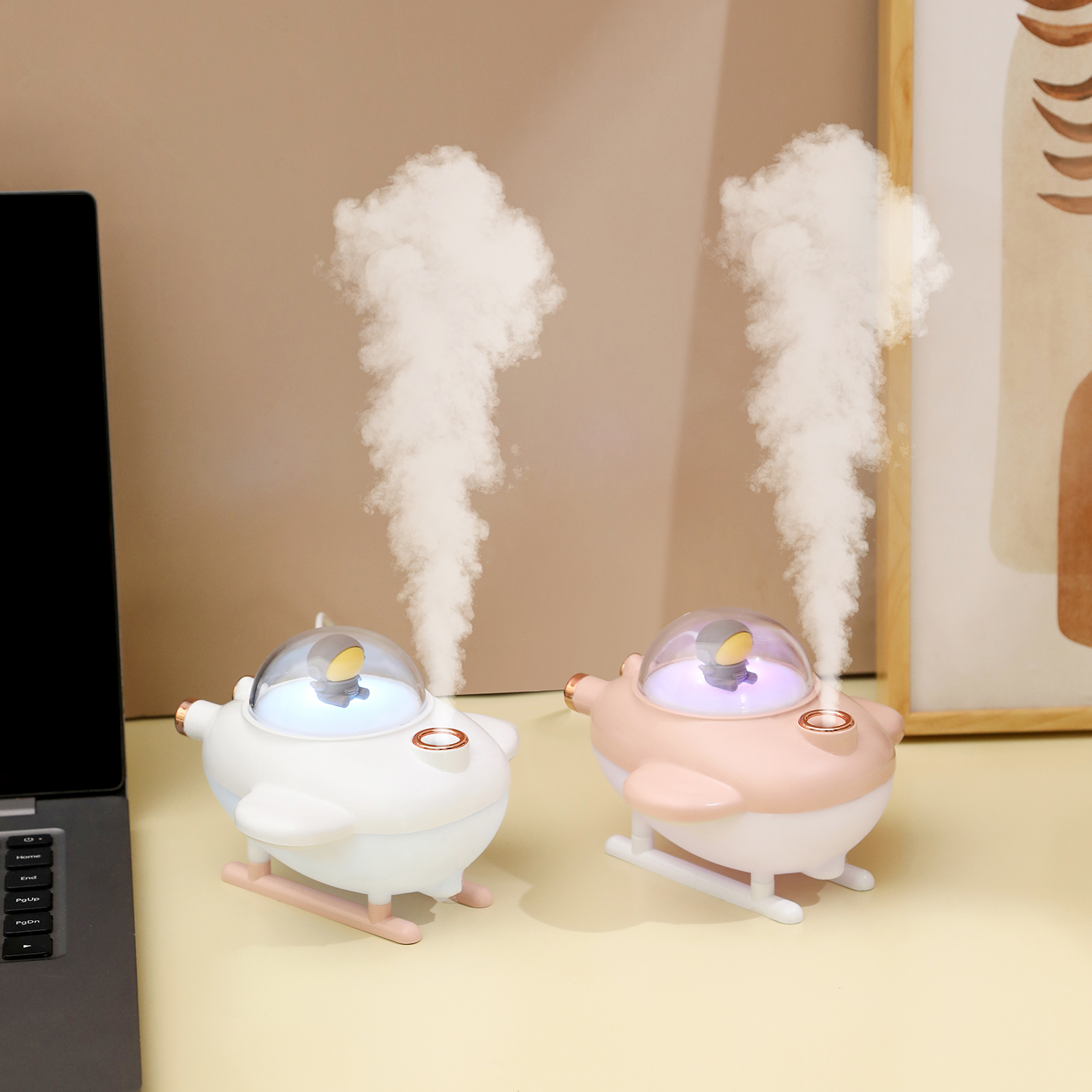 Smart Home Appliances Mini Usb Spaceman Aroma Diffuser Desktop Airplane Humidifier Air Purifier With Ce Rohs for Home Room