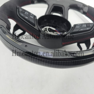 สินค้าใหม่ คาร์บอนไฟเบอร์ อัลคันทาร่า สำหรับรถยนต์ออดี้ รุ่น A3 A4 A4L A5 A7L A8 Q5 Q7 B9 A6 R8 พวงมาลัย - Product Image 3