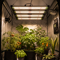 Barre de culture LED pliable à spectre complet, intensité réglable, pour tente intérieure, hydroponie, croissance et floraison des plantes
