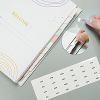 Agenda hebdomadaire de soins personnels imprimé personnalisé cahier de Journal de pleine conscience à spirale cahier de calendrier d'objectif de productivité élevée