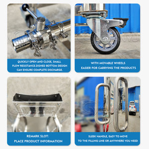 <span class=keywords><strong>Guanyu</strong></span> con Ce de acero inoxidable de calidad alimentaria Ketchup tanque de almacenamiento de agua del tanque de almacenamiento de aceite de oliva - Product Image 4