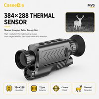 Caméra thermique monoculaire MV3 384x288 avec télémètre laser, WiFi, IP67, enregistrement photo et vidéo pour la chasse et l'observation en extérieur