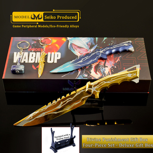 Périphérique de jeu Valorant, ensemble d'armes jouets en métal complet de 4 pièces, épée Divine Punishment, style traditionnel, cadeau du Nouvel An chinois - Product Image 5