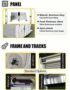 <span class=keywords><strong>Porte</strong></span> spirale industrielle anti-vent en <span class=keywords><strong>aluminium</strong></span> haute vitesse |   <span class=keywords><strong>Porte</strong></span> à enroulement automatique pour entrepôt et usine - Product Image 4