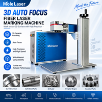 Machine de marquage laser à fibre 3D à mise au point automatique, graveur de métal à mise au point dynamique pour gravure profonde sur surfaces courbes