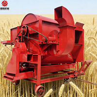 Batteuse à sorgho tractée par tracteur, haute efficacité, pour riz, millet, orge, type 125, pour cultures multiples, avec moteur diesel