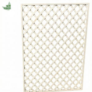 Treillis de jardin rectangulaire en bambou blanc, plante grimpante, grimpeur, clôture de jardin, écran d'intimité, robuste, résistant aux intempéries - Product Image 1