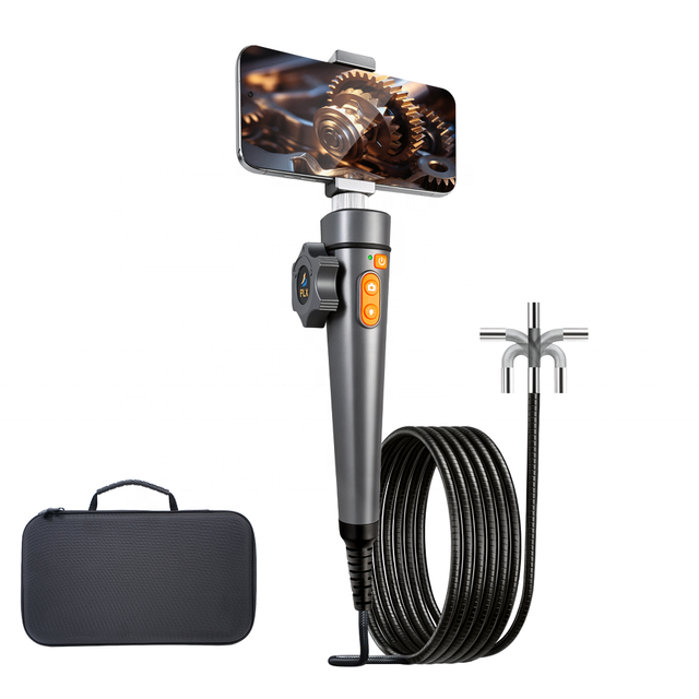 New Portable 2-way 360° Articulating Phone Borescope Car Inspection Tools Mini Wifi USB Video Endoscope Camera for Android/iOS