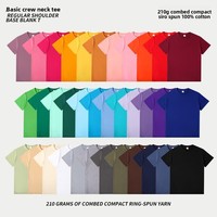 T-shirt en coton 100% teint réactif de haute qualité, peigné, résistant aux plis, impression personnalisée, t-shirt uni décontracté pour homme
