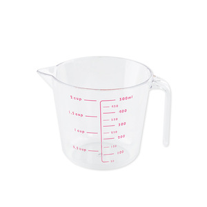 For Bake Measuring Cup 500ml Transparent <b>Plastic</b> <b>Kitchen</b> Graduated With Handle For Baking Cooking - Product Image 3