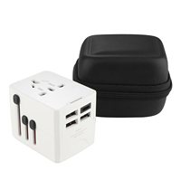 Adaptador de Viaje Universal Internacional RRTRAVEL HHT520 para Australia, Enchufe con 8 Tomas de Corriente, 2 Puertos USB-C, 1 Año de Garantía, PC+ABS