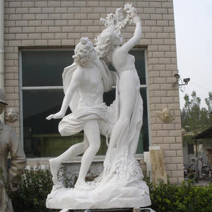 Estatua de Jardín de Mármol Blanco de Apolo y Dafne, Famosa, en Oferta - Product Image 1