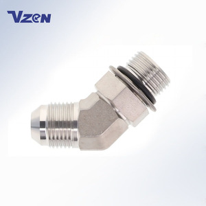 Chine <span class=keywords><strong>prix</strong></span> d'usine en gros 6802-NWO série SAE 070320 mâle JIC à ORB 45 coude joint torique patron raccords de tuyauterie hydrauliques - Product Image 1