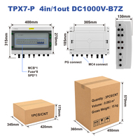 Boîtier de Combinaison Solaire TYPLE TPX7-P 4 Entrées/1 Sortie DC1000V IP65 50A pour Systèmes d'Énergie Solaire