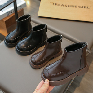 Botas Impermeables para Niñas, Otoño Invierno, Botas Cortas para Niñas, Botas para Caminar con Cremallera Trasera - Product Image 2