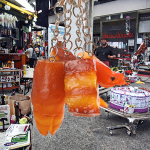 Porte-clés en PVC imitation poulet rôti, patte de cochon, aile de poulet, pendentif alimentaire ludique pour la décoration de sacs à dos et sacs - Product Image 3